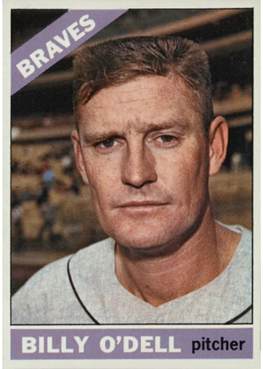 1966 Topps #237 Billy O'Dell, Atlanta Braves