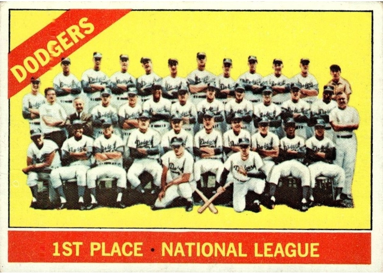 1966 Topps #238 Los Angeles Dodgers