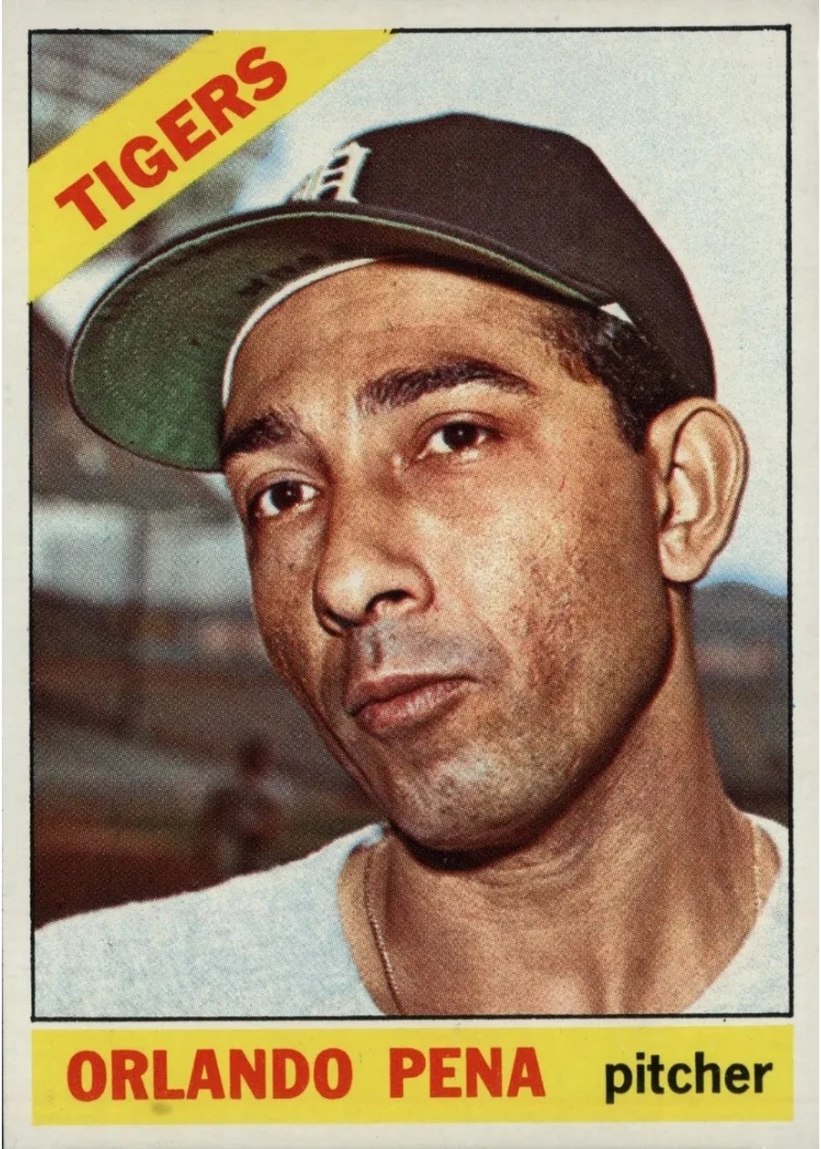 1966 Topps #239 Orlando Pena, Detroit Tigers