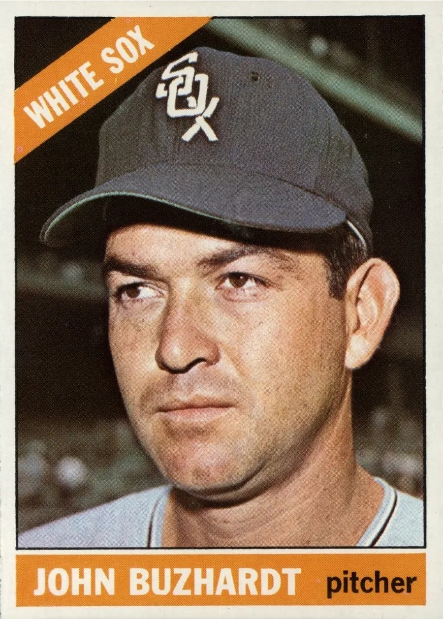 1966 Topps #245 John Buzhardt, Chicago White Sox
