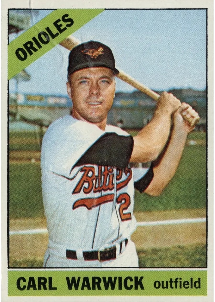 1966 Topps #247 Carl Warwick, Baltimore Orioles