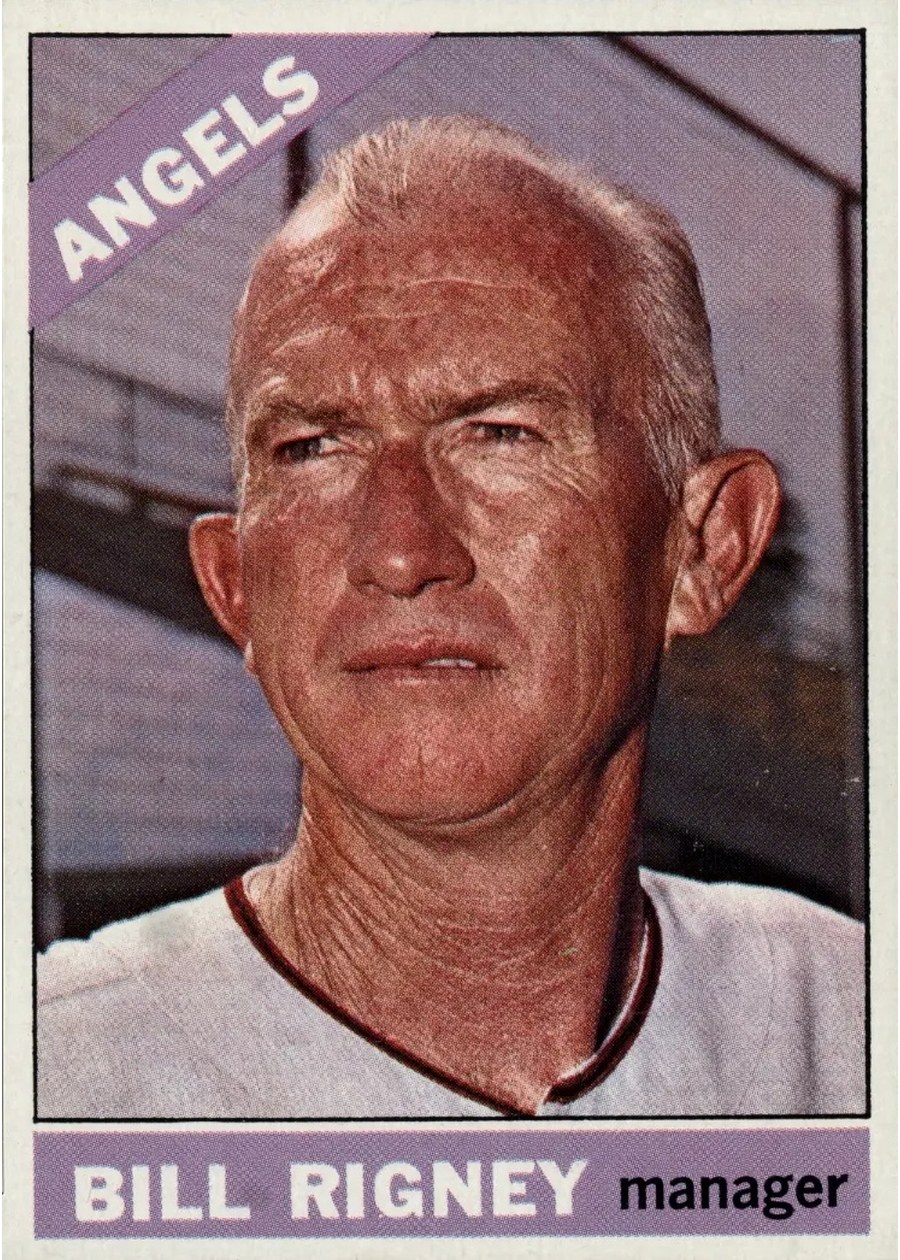 1966 Topps #249 Bill Rigney, California Angels