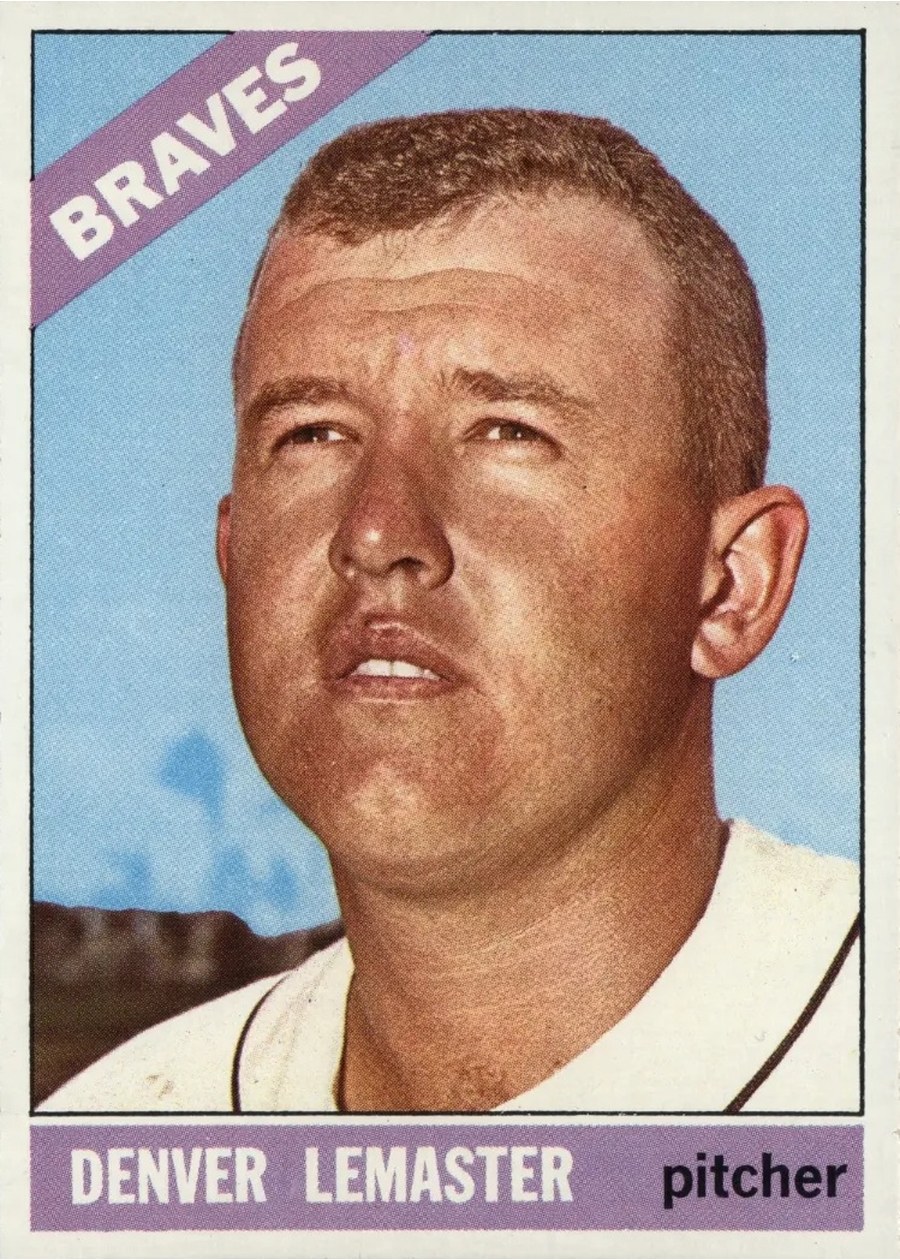 1966 Topps #252 Denver Lemaster, Atlanta Braves