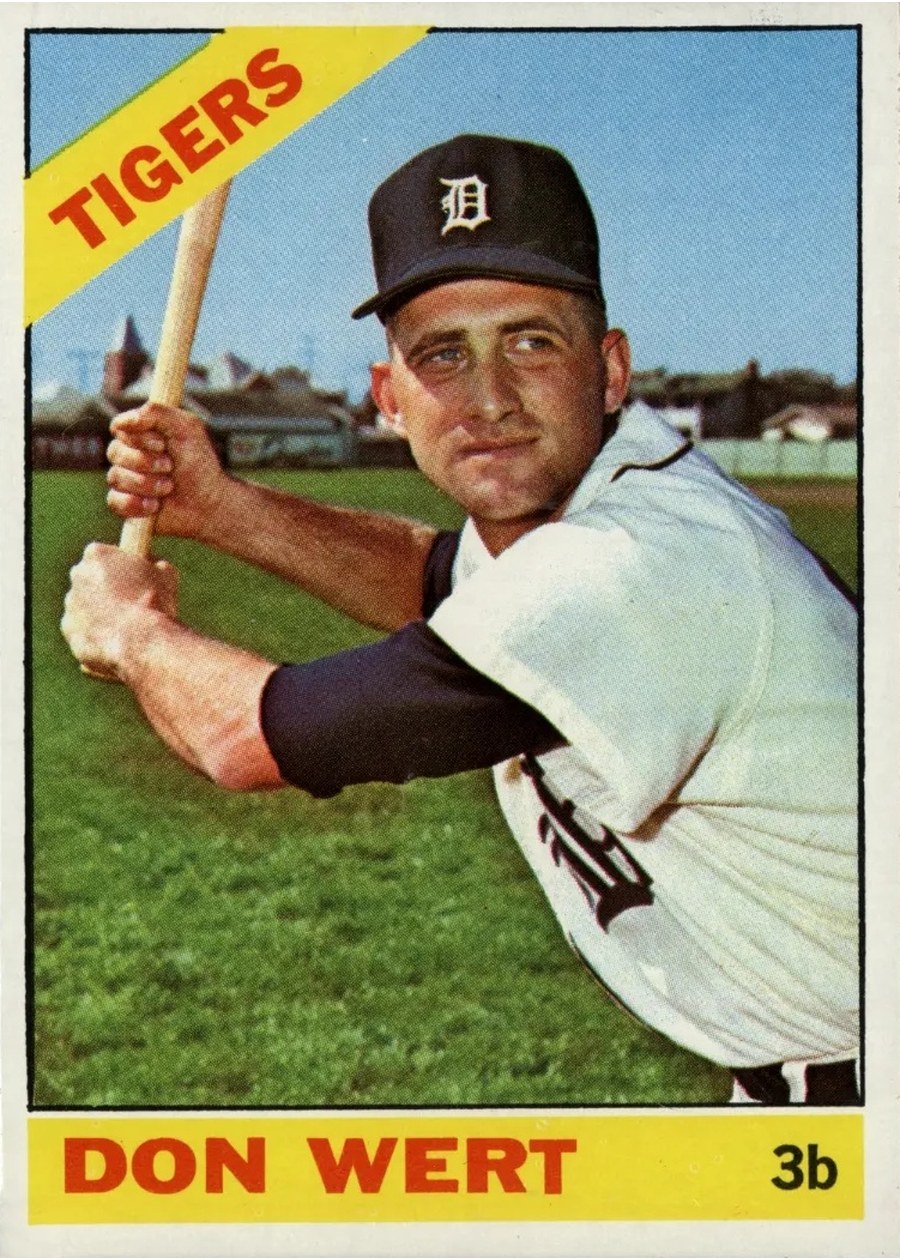 1966 Topps #253 Don Wert, Detroit Tigers
