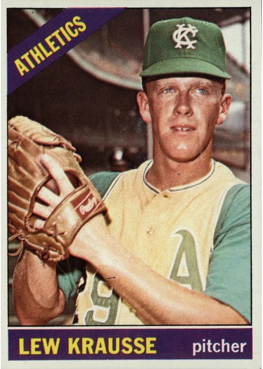 1966 Topps #256 Lew Krausse, Kansas City Athletics