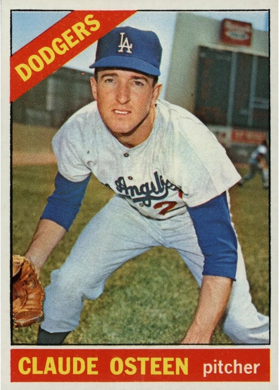 1966 Topps #270 Claude Osteen, Los Angeles Dodgers