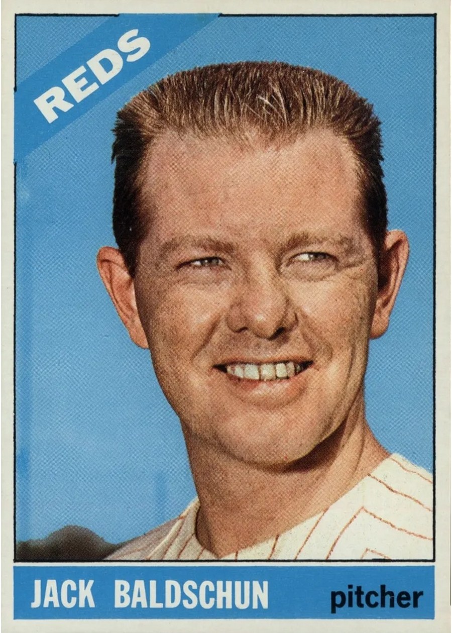 1966 Topps #272 Jack Baldschun, Cincinnati Reds