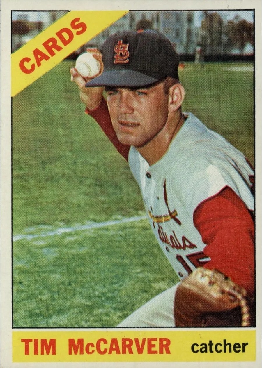 1966 Topps #275 Tim McCarver, St. Louis Cardinals