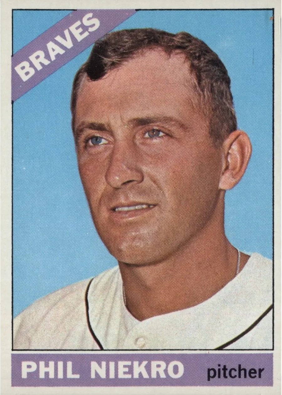 1966 Topps #28 Phil Niekro, Atlanta Braves