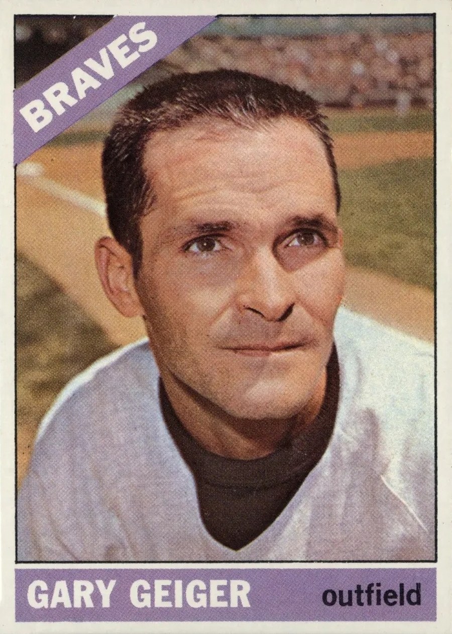 1966 Topps #286 Gary Geiger, Atlanta Braves