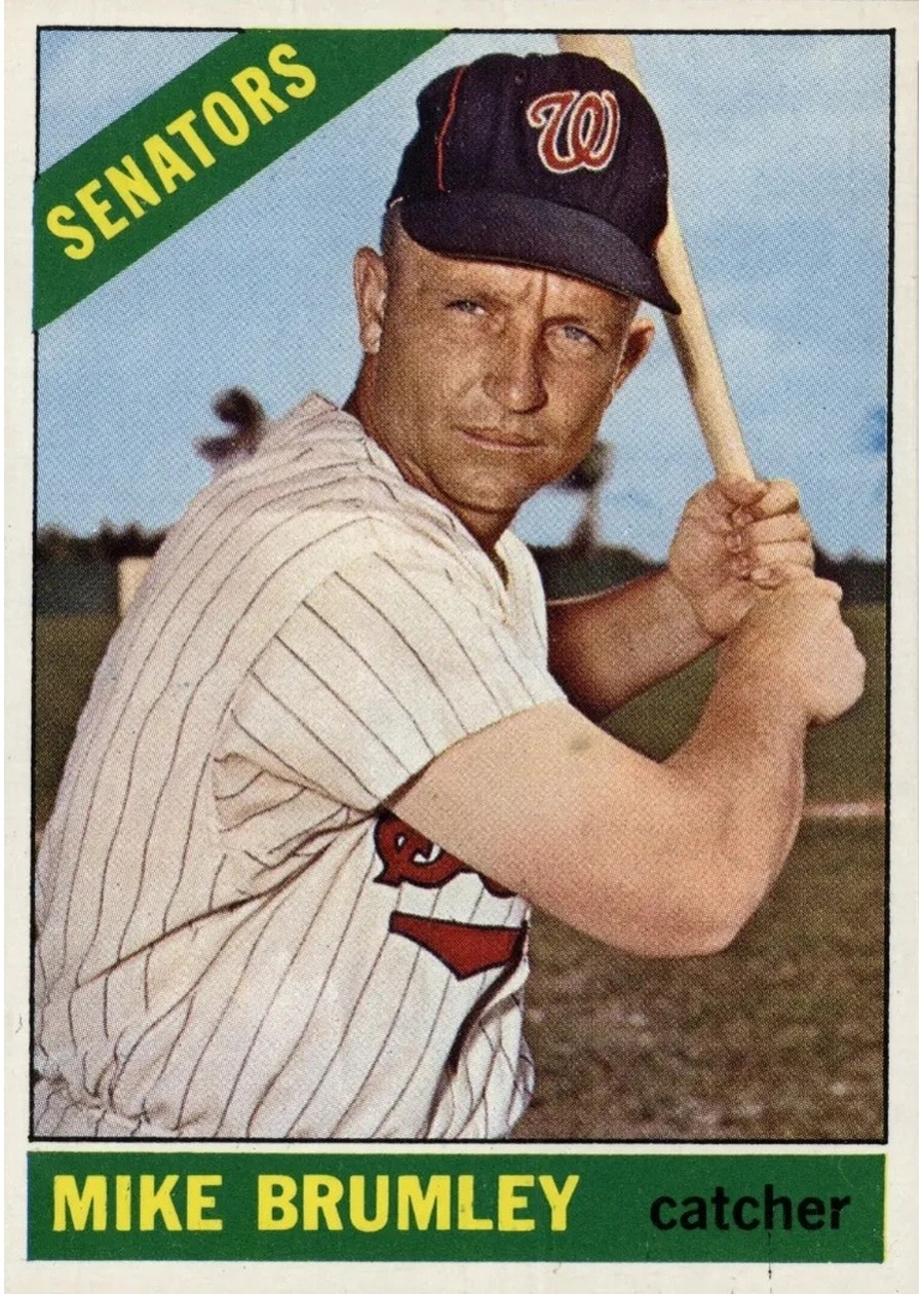 1966 Topps #29 Mike Brumley, Washington Senators