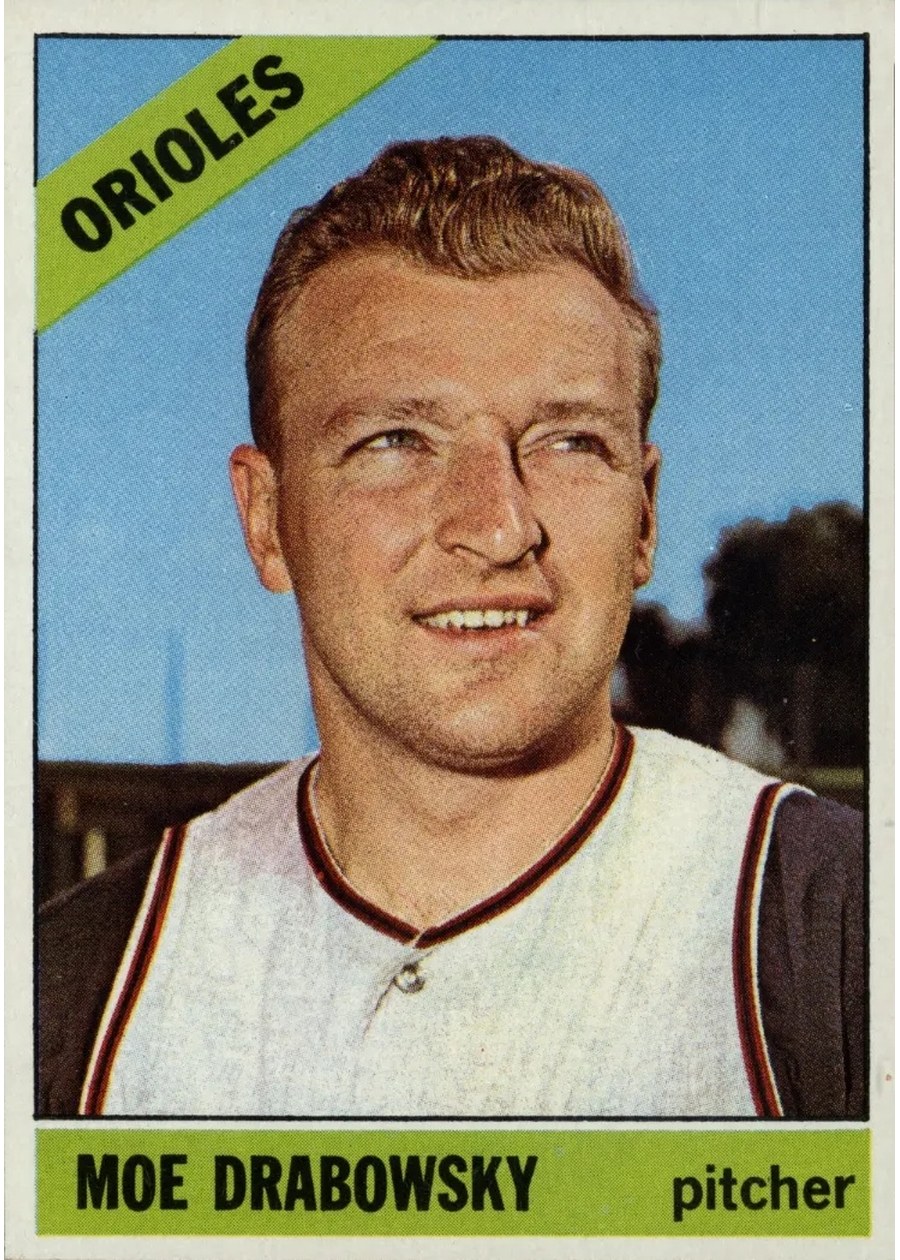 1966 Topps #291 Moe Drabowsky, Baltimore Orioles