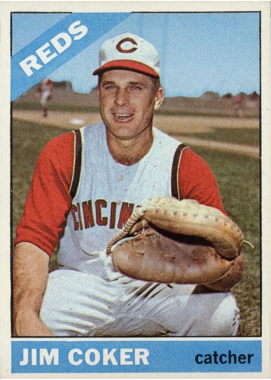 1966 Topps #292 Jim Coker, Cincinnati Reds