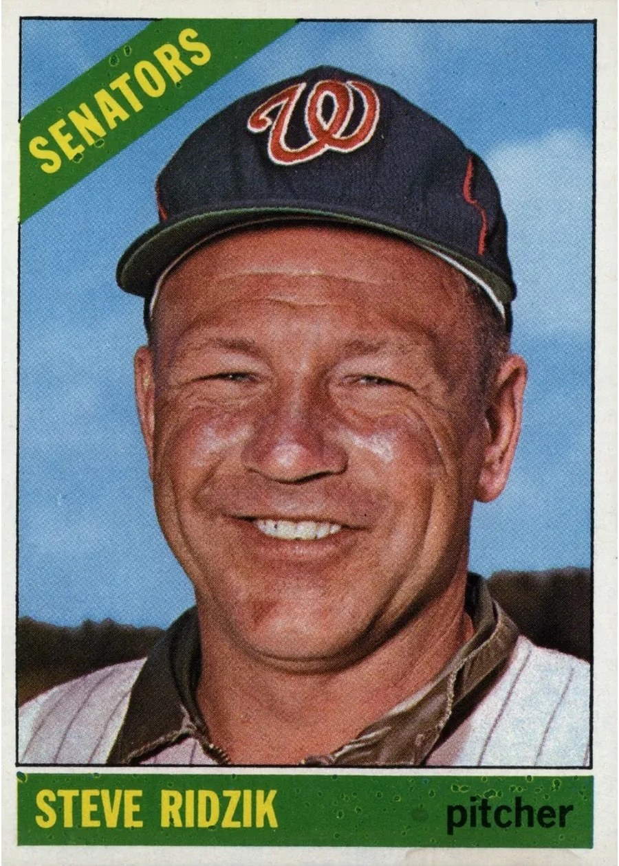 1966 Topps #294 Steve Ridzik, Washington Senators