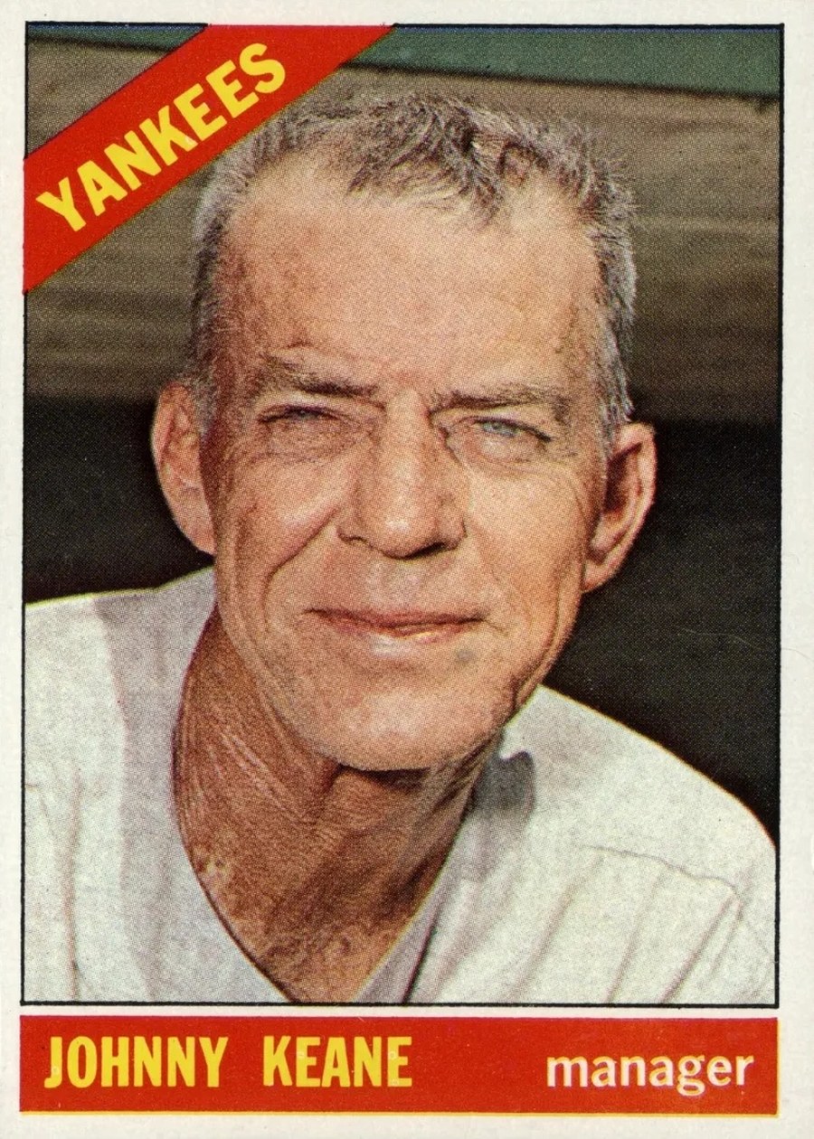 1966 Topps #296 Johnny Keane, New York Yankees