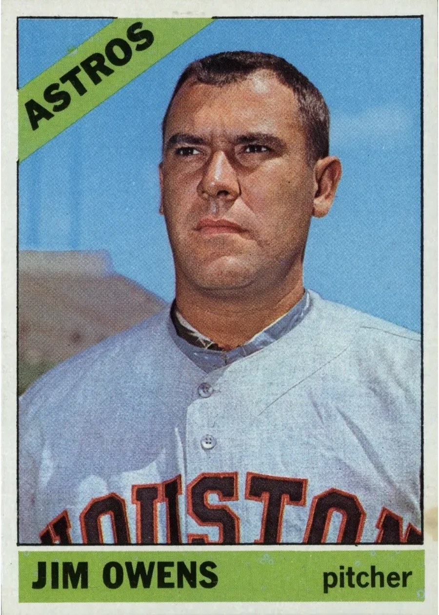 1966 Topps #297 Jim Owens, Houston Astros