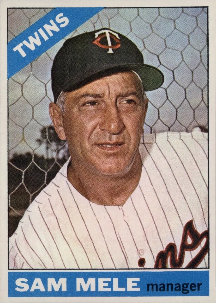 1966 Topps #3 Sam Mele, Minnesota Twins