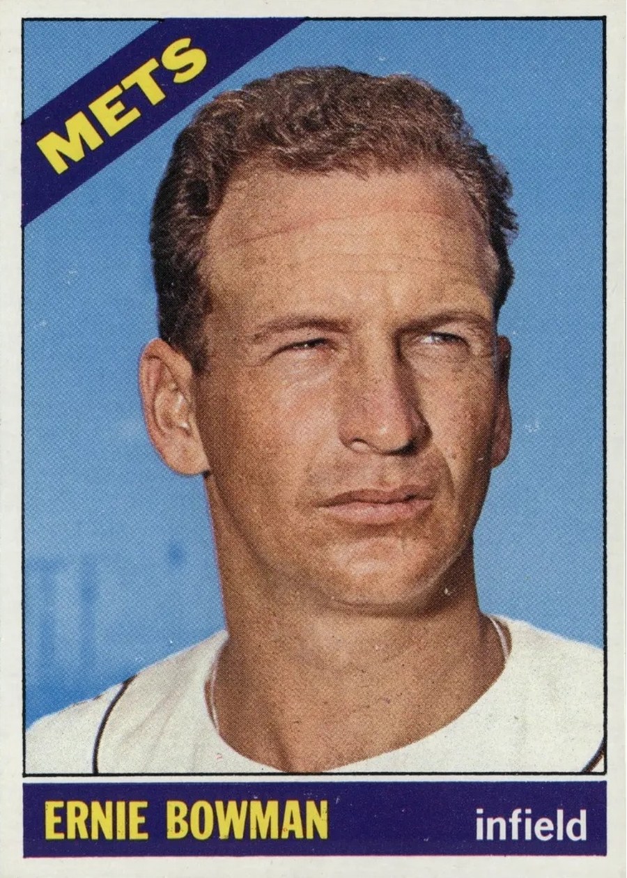 1966 Topps #302 Ernie Bowman, New York Mets
