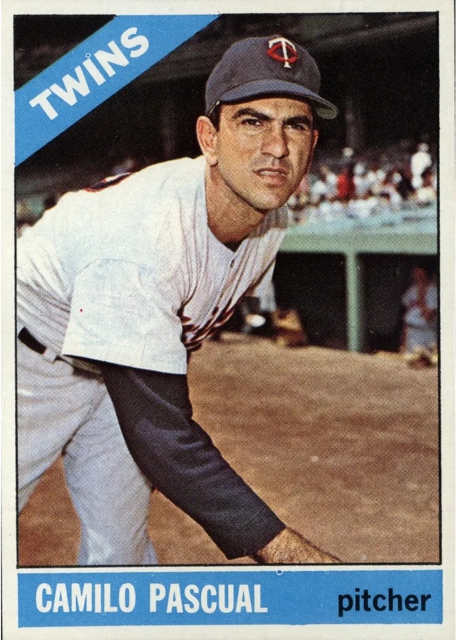1966 Topps #305 Camilo Pascual, Minnesota Twins
