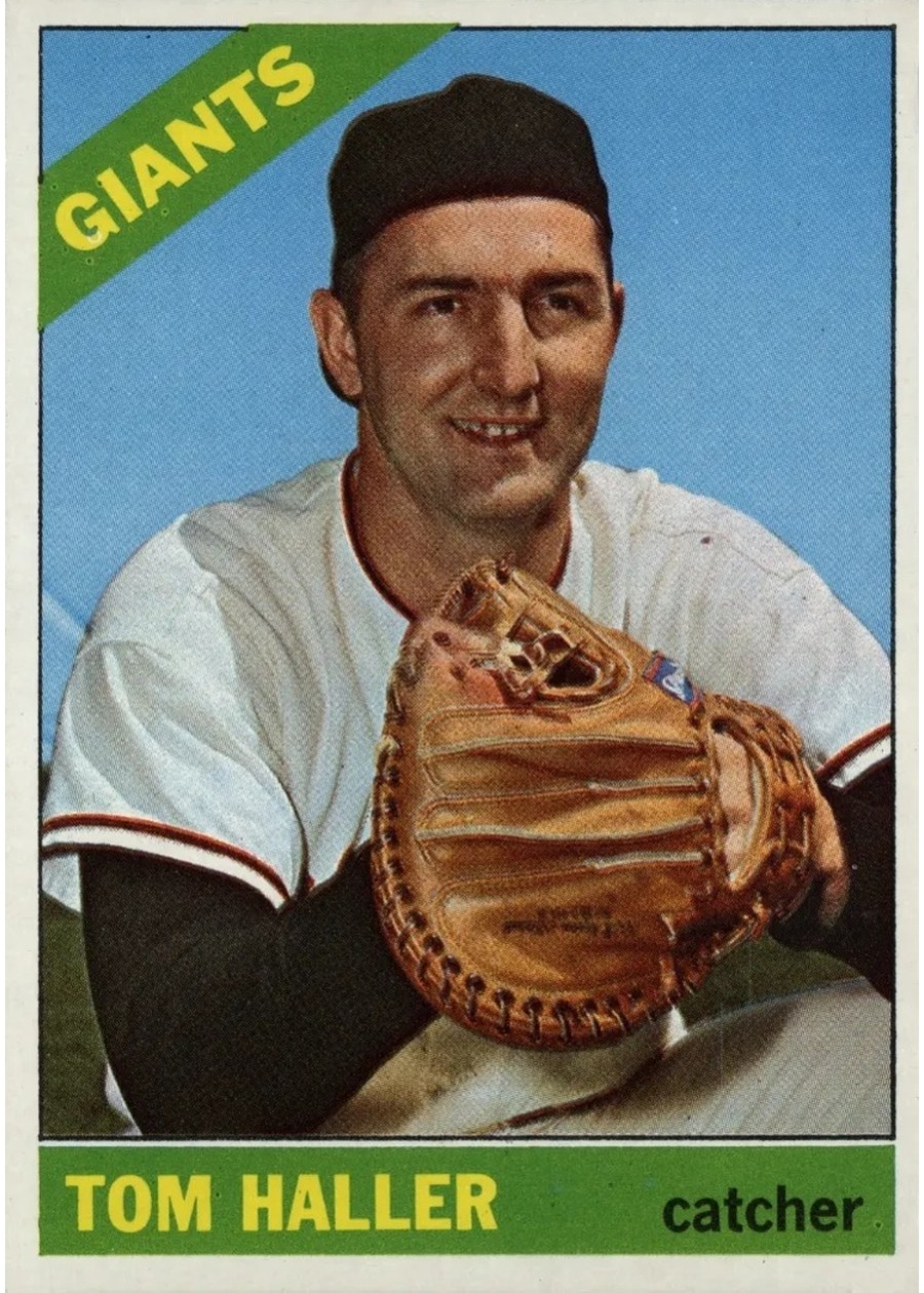 1966 Topps #308 Tom Haller, San Francisco Giants