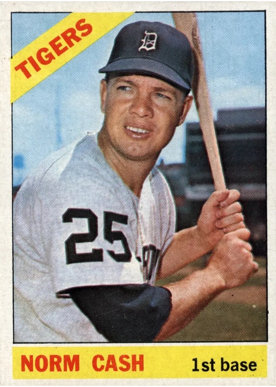 1966 Topps #315 Norm Cash, Detroit Tigers