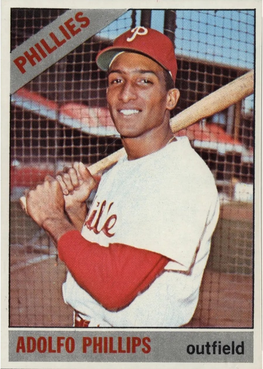 1966 Topps #32 Adolfo Phillips, Philadelphia Phillies
