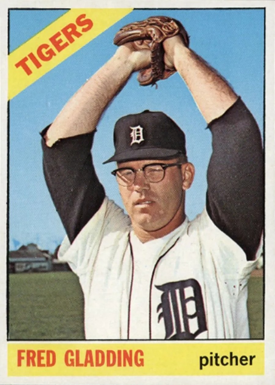 1966 Topps #337 Fred Gladding, Detroit Tigers