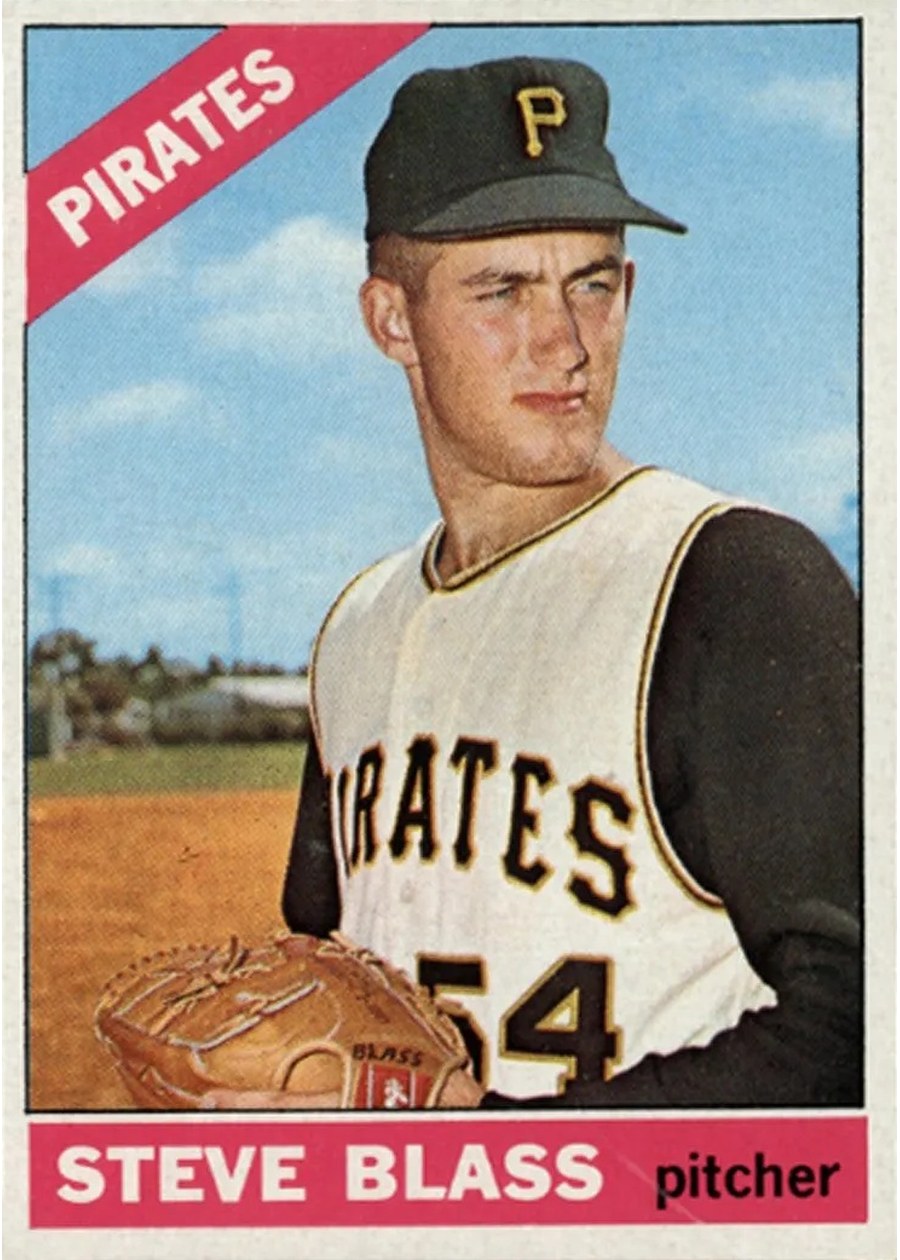 1966 Topps #344 Steve Blass, Pittsburgh Pirates