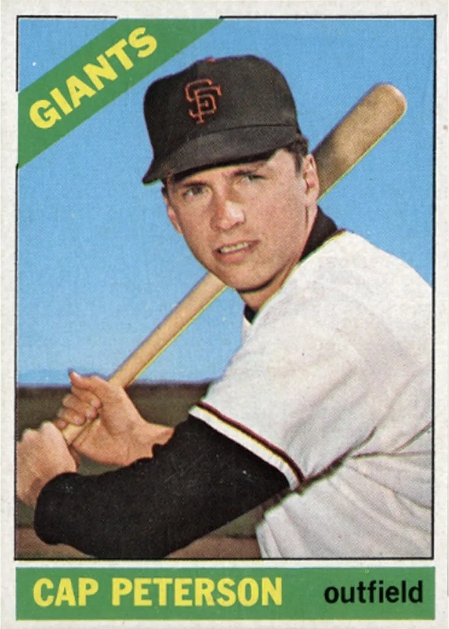 1966 Topps #349 Cap Peterson, San Francisco Giants