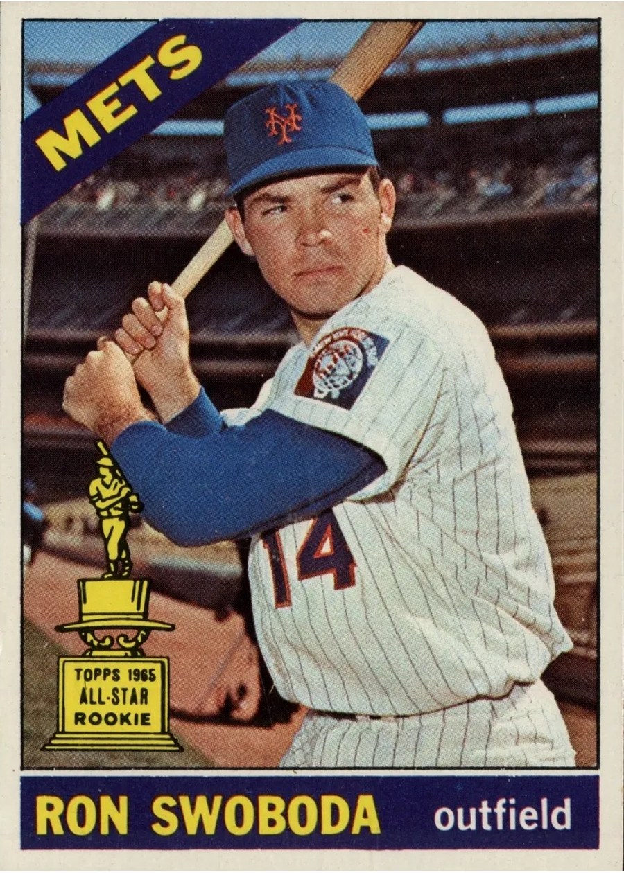 1966 Topps #35 Ron Swoboda, New York Mets