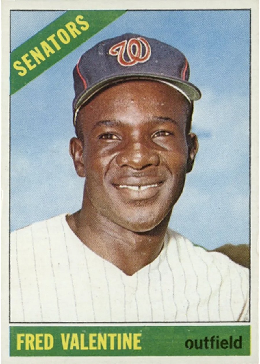 1966 Topps #351 Fred Valentine, Washington Senators