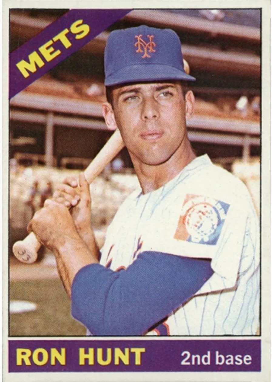 1966 Topps #360 Ron Hunt, New York Mets