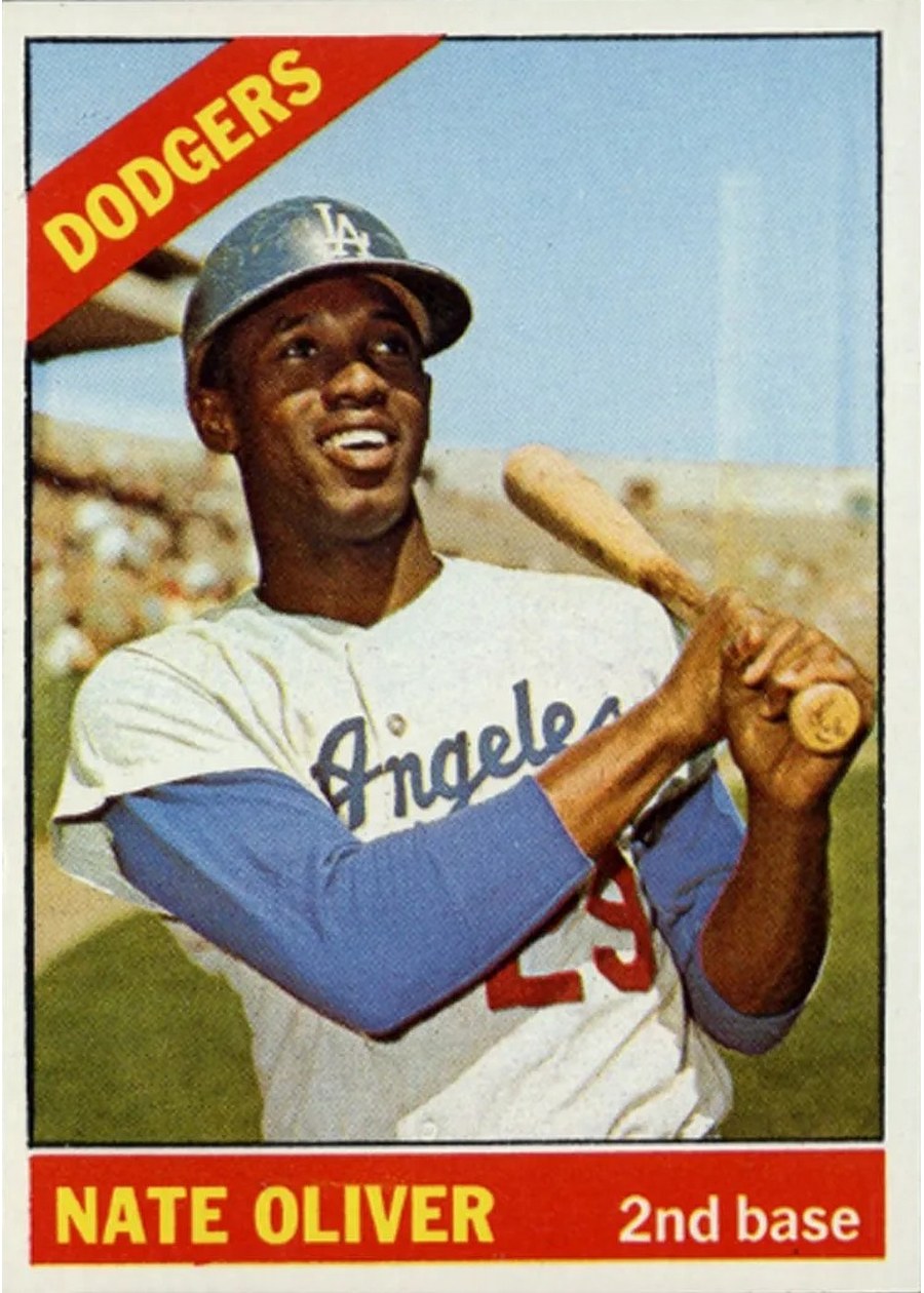 1966 Topps #364 Nate Oliver, Los Angeles Dodgers