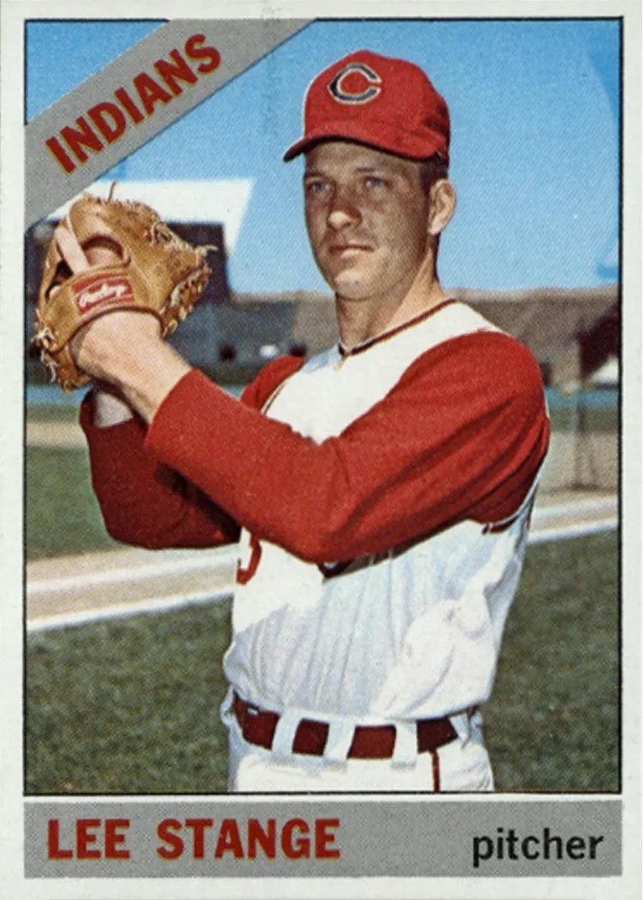 1966 Topps #371 Lee Stange, Cleveland Indians