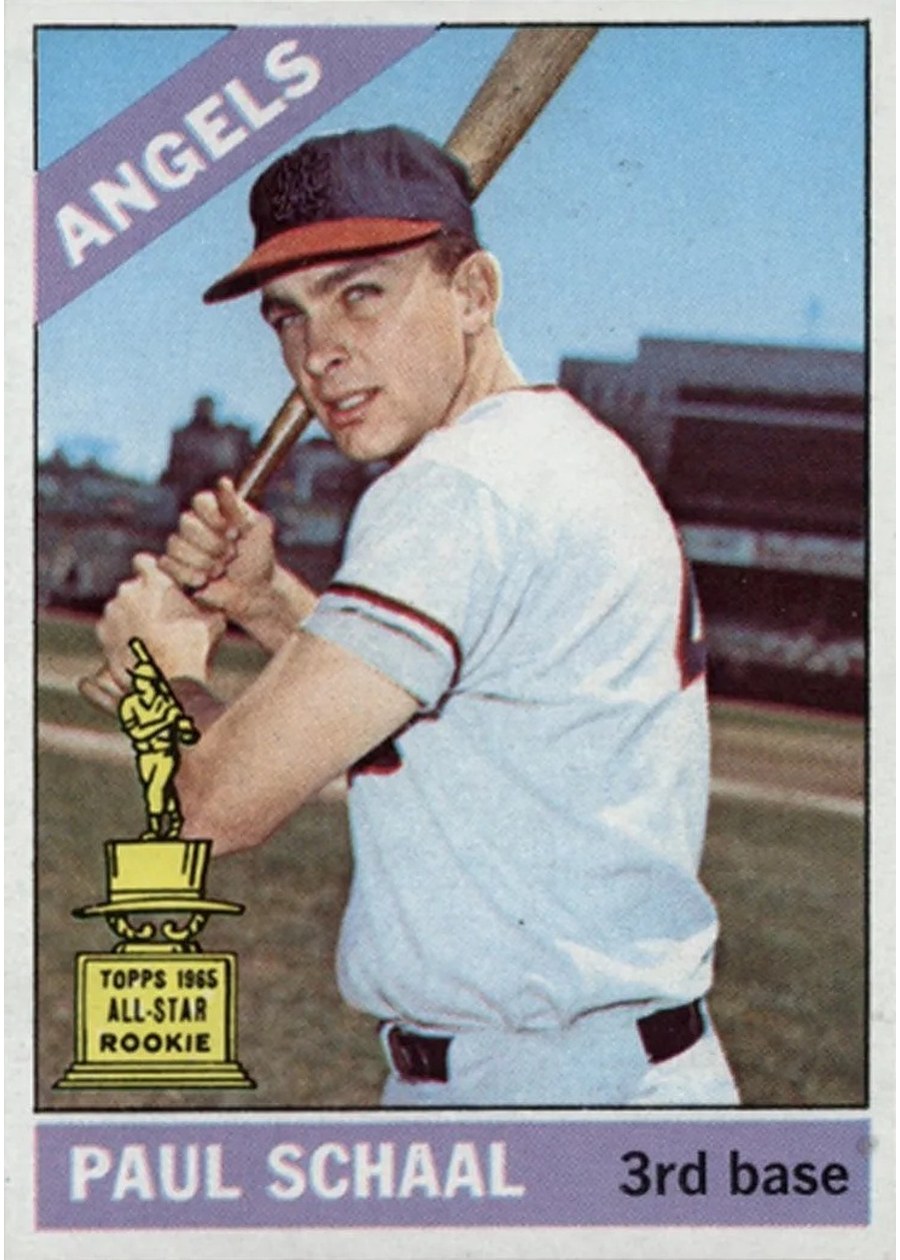1966 Topps #376 Paul Schaal, California Angels