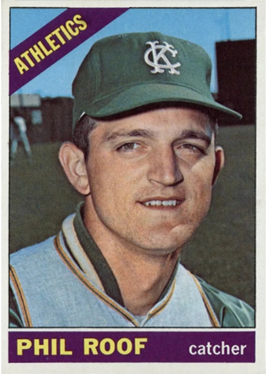 1966 Topps #382 Phil Roof, Kansas City Athletics