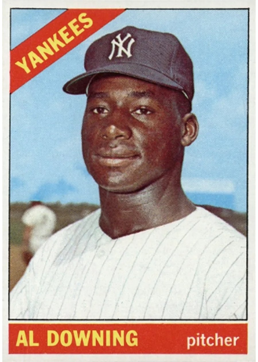 1966 Topps #384 Al Downing, New York Yankees