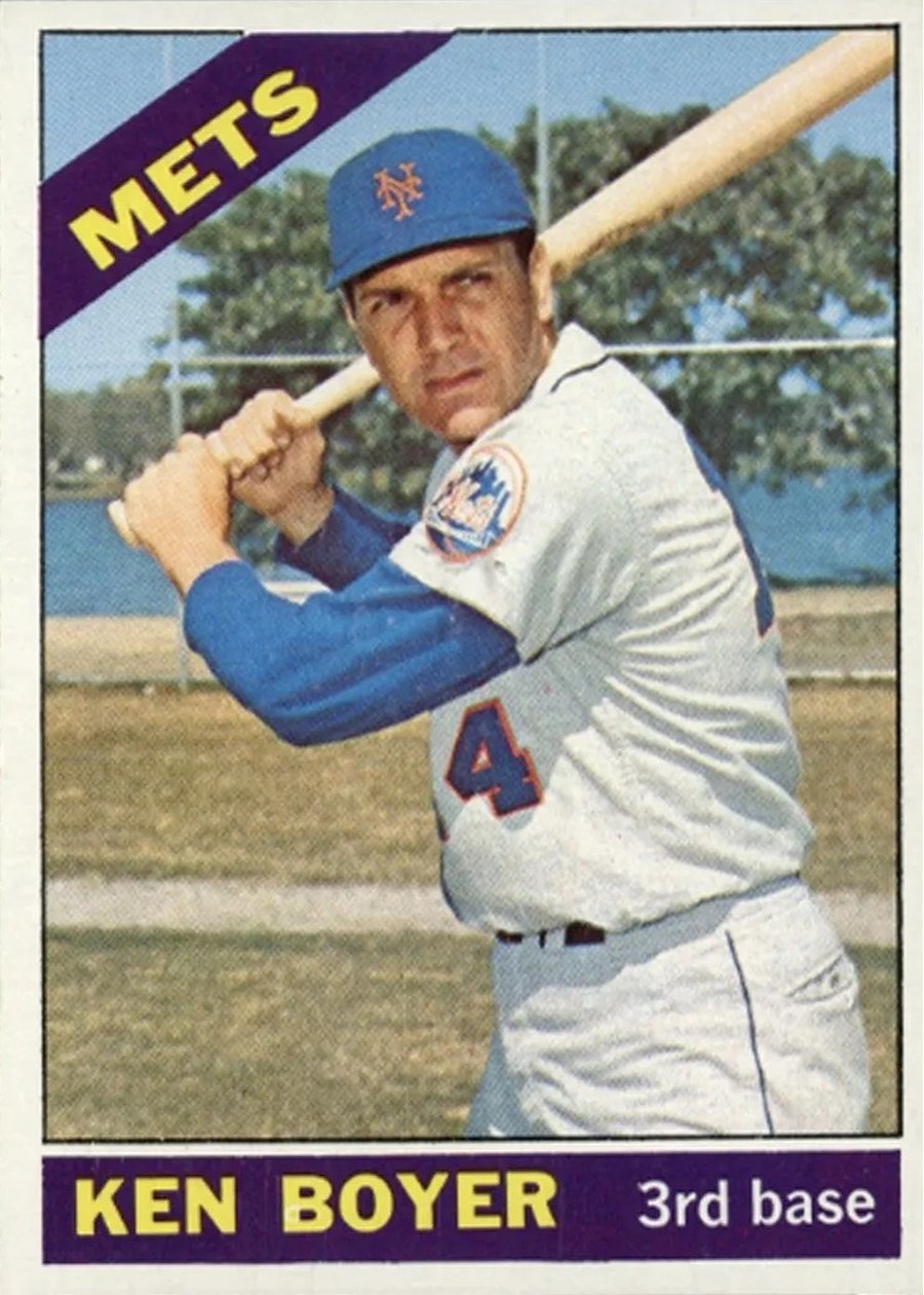 1966 Topps #385 Ken Boyer, New York Mets