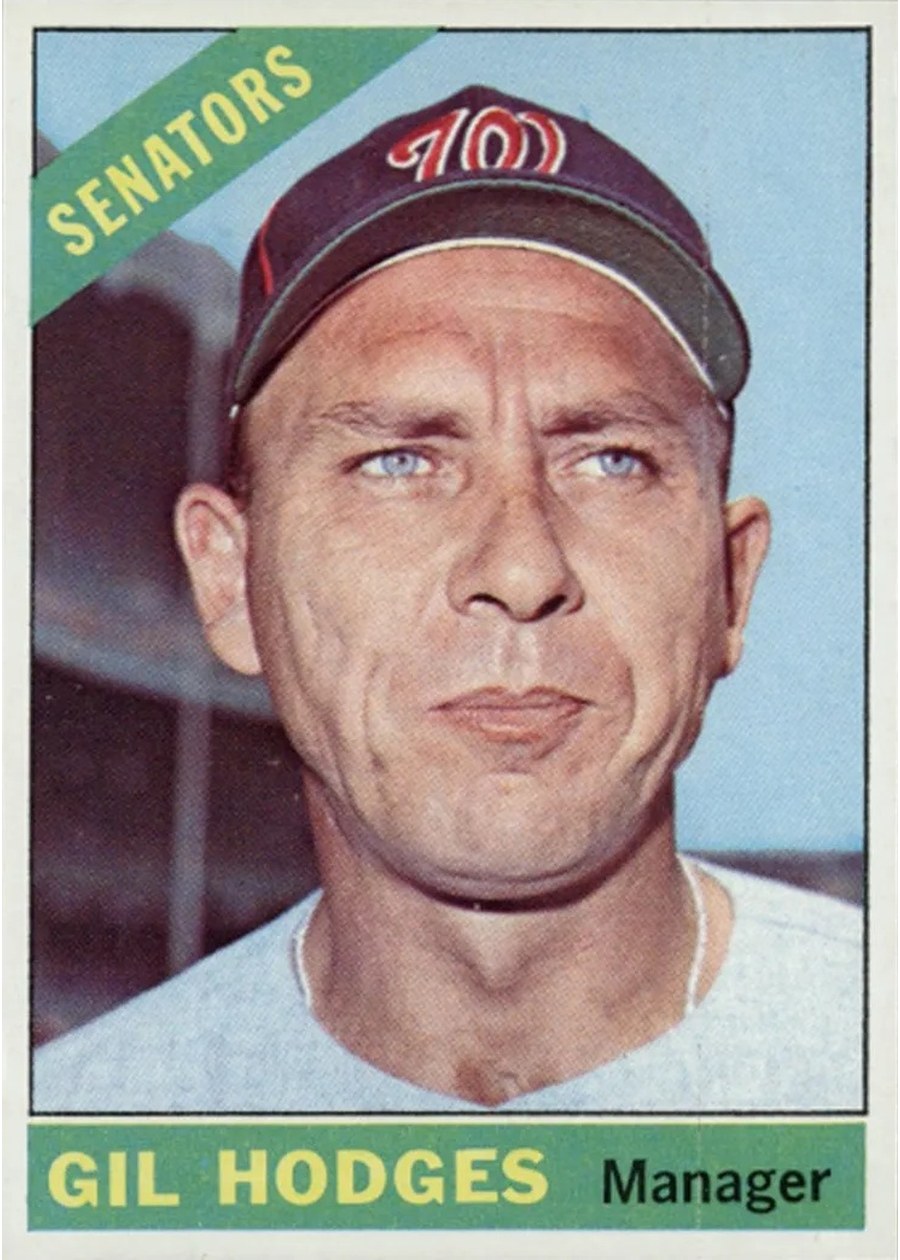 1966 Topps #386 Gil Hodges, Washington Senators