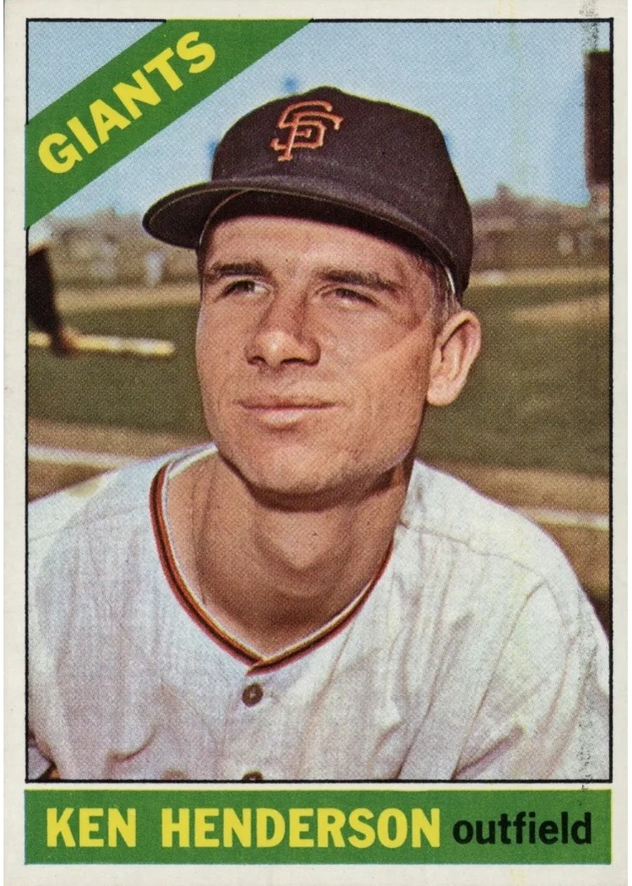 1966 Topps #39 Ken Henderson, San Francisco Giants