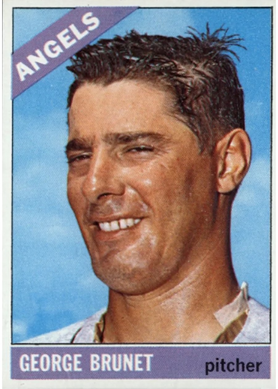 1966 Topps #393 George Brunet, California Angels