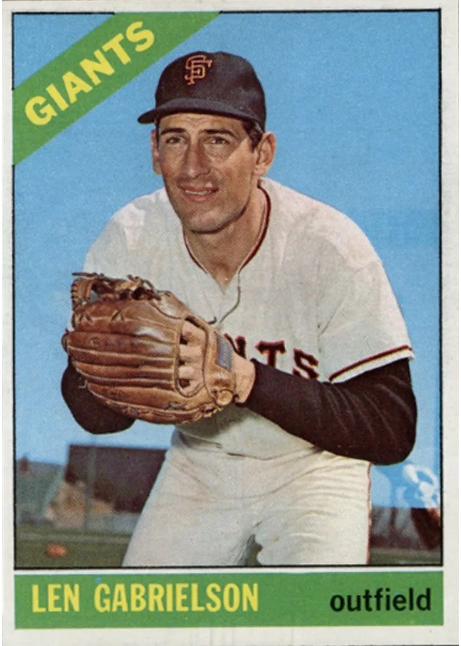 1966 Topps #395 Len Gabrielson, San Francisco Giants