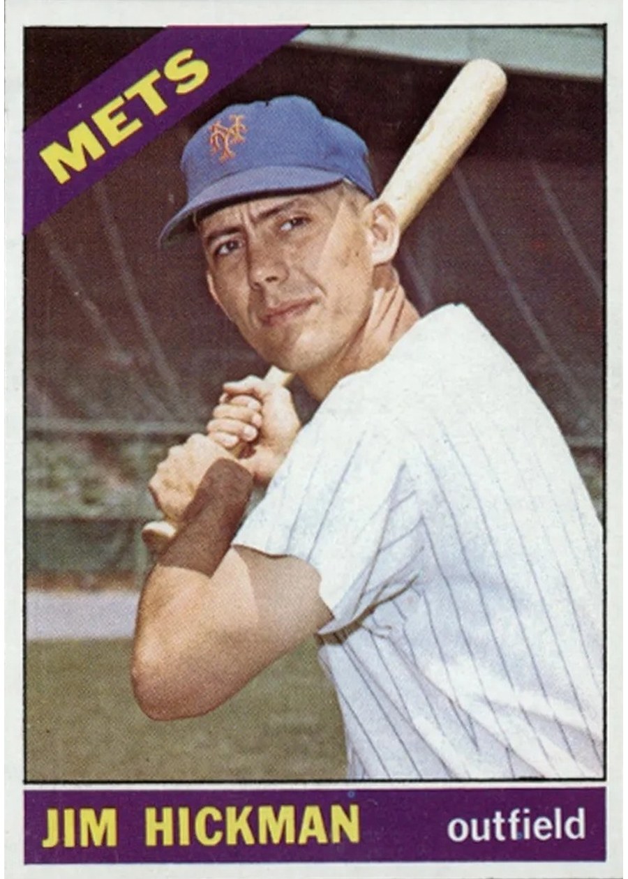 1966 Topps #402 Jim Hickman, New York Mets