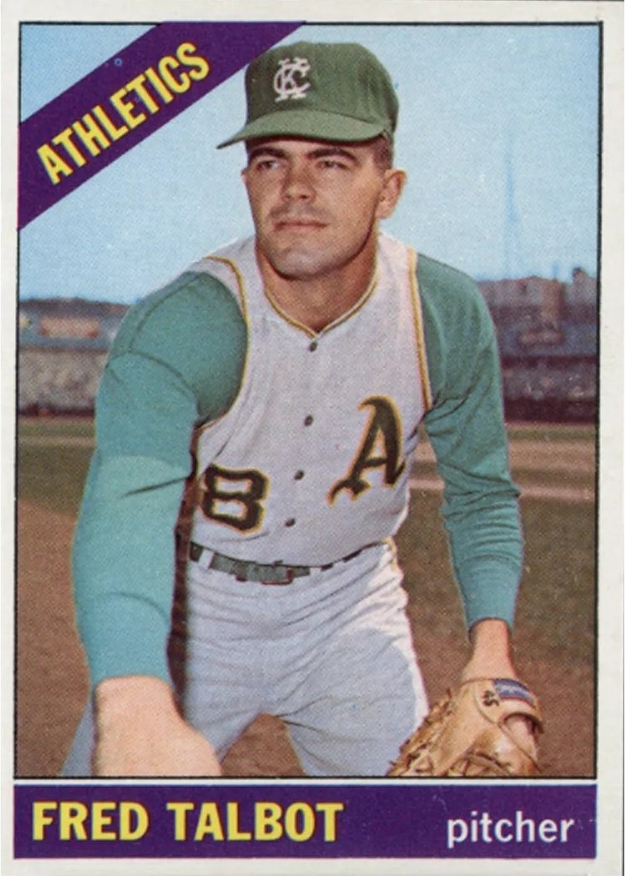 1966 Topps #403 Fred Talbot, Kansas City Athletics