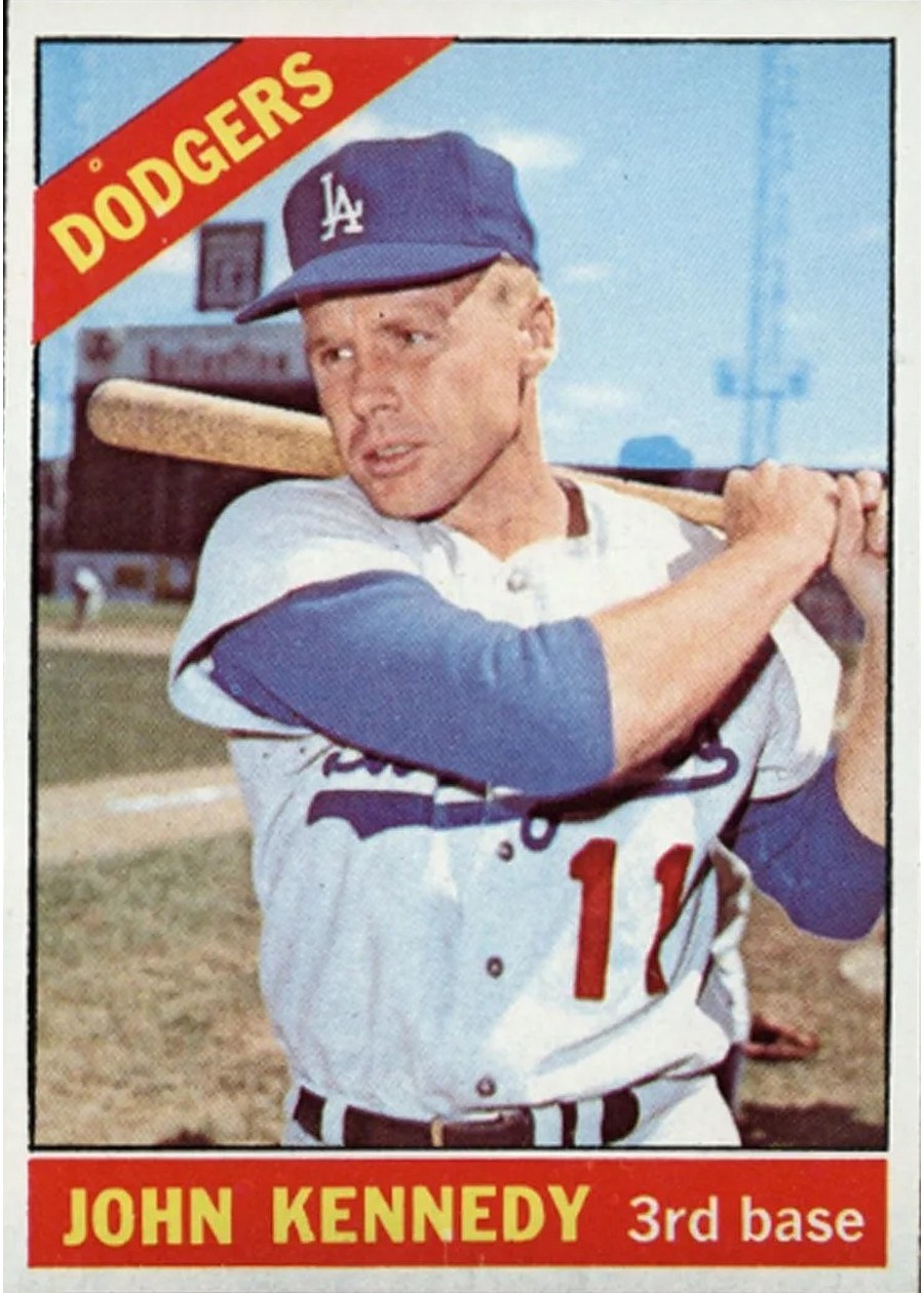 1966 Topps #407 John Kennedy, Los Angeles Dodgers