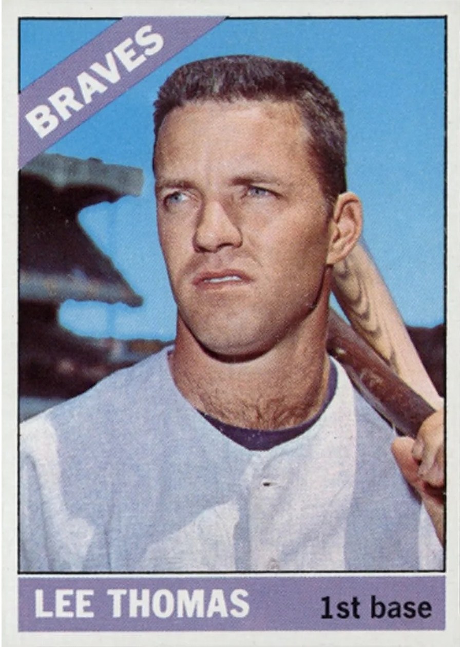 1966 Topps #408 Lee Thomas, Atlanta Braves