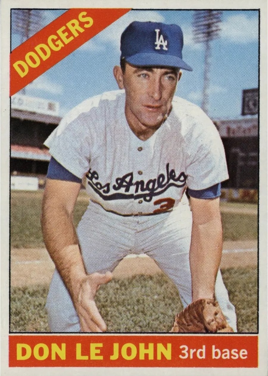 1966 Topps #41 Don Le John, Los Angeles Dodgers