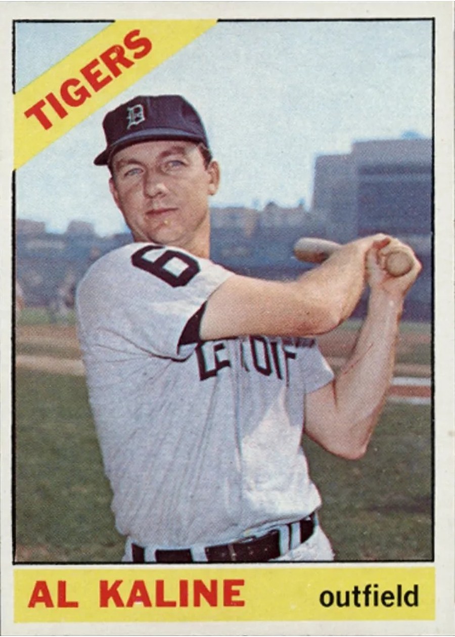 1966 Topps #410 Al Kaline, Detroit Tigers