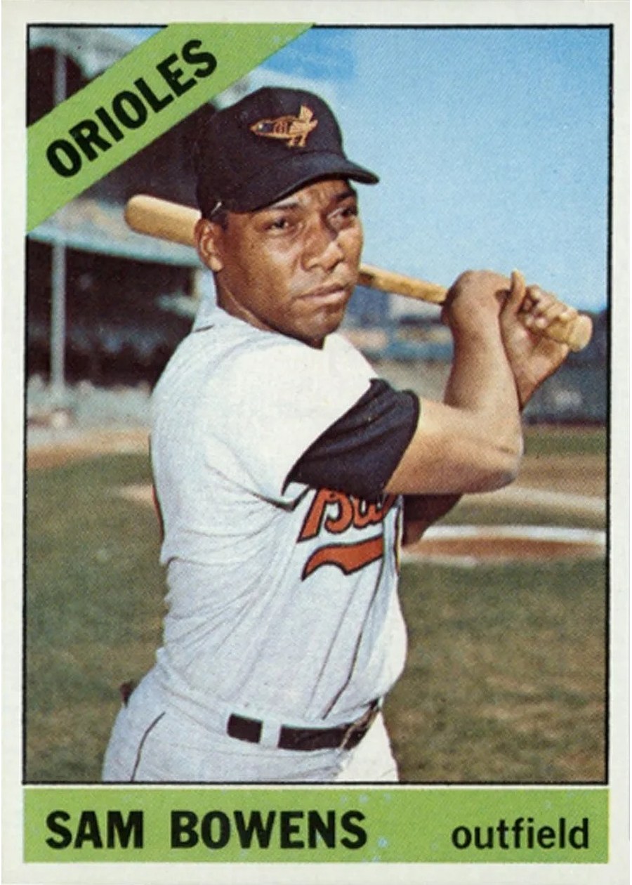 1966 Topps #412 Sam Bowens, Baltimore Orioles