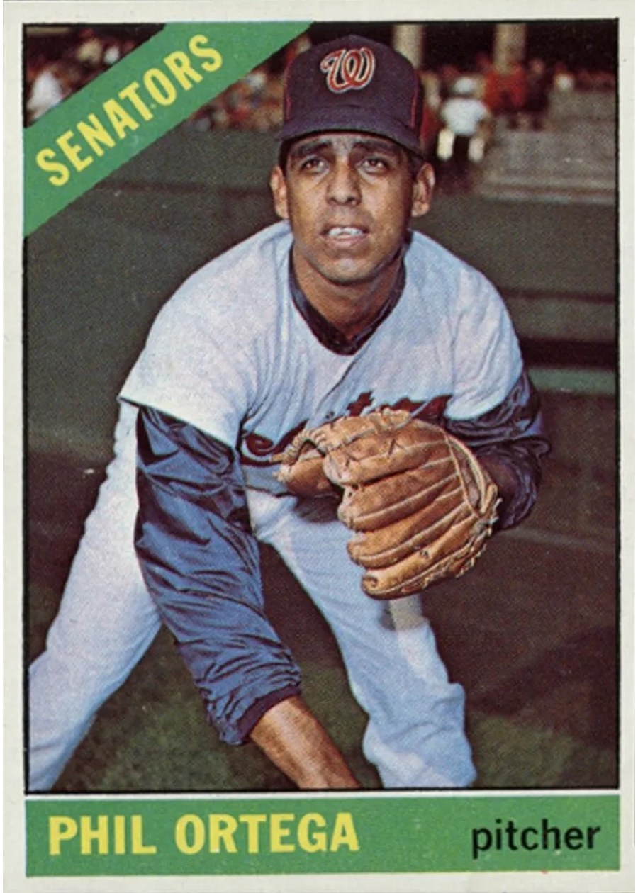 1966 Topps #416 Phil Ortega, Washington Senators